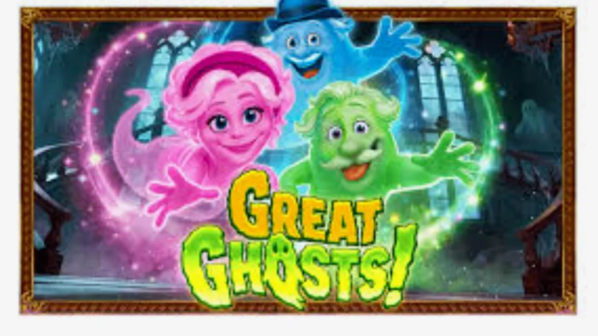 Great Ghosts! slot machine interface na may mga multo at crystal ball