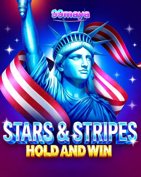Stars & Stripes Hold and Win slot game interface na may temang patriotic